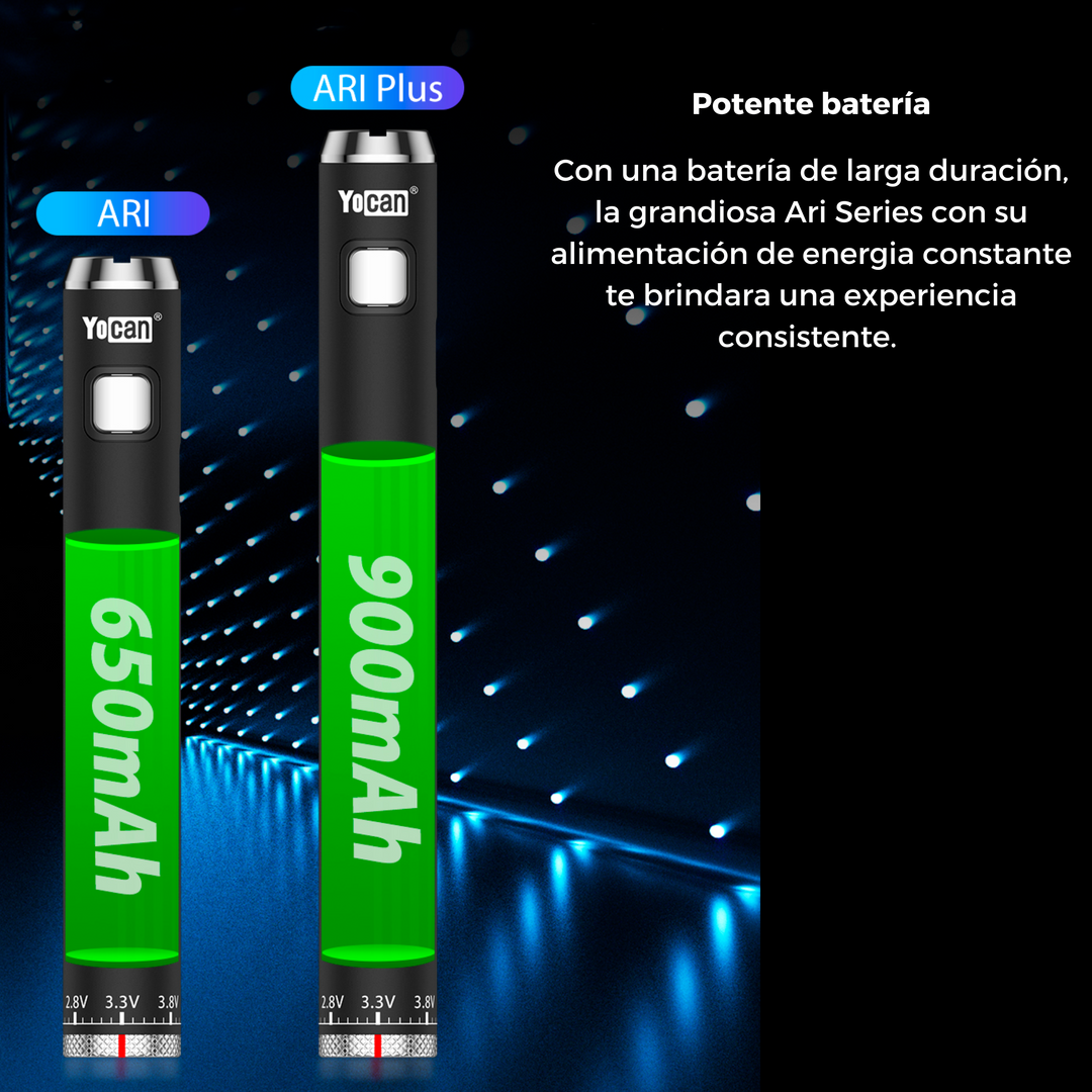 Batería para destilado Yocan Ari 650 Capacidad