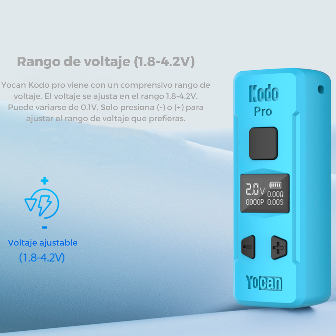 Batería para destilado Yocan Kodo Pro Voltaje