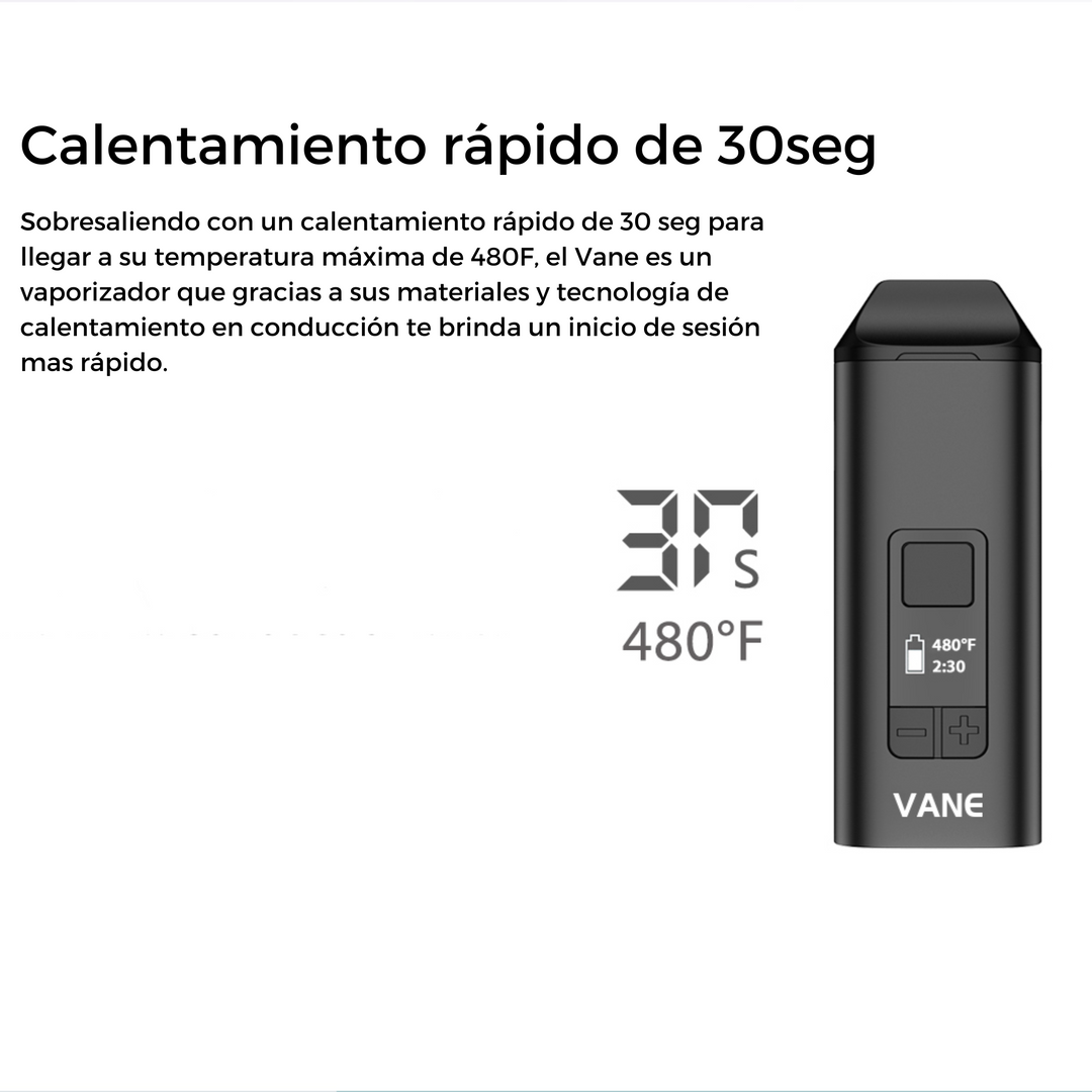 Vaporizador Yocan Vane Temperatura