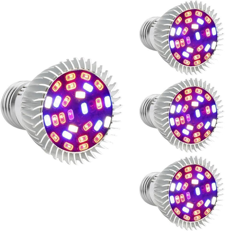 Bombillas LED 28W de Espectro Completo - Paquete de 4