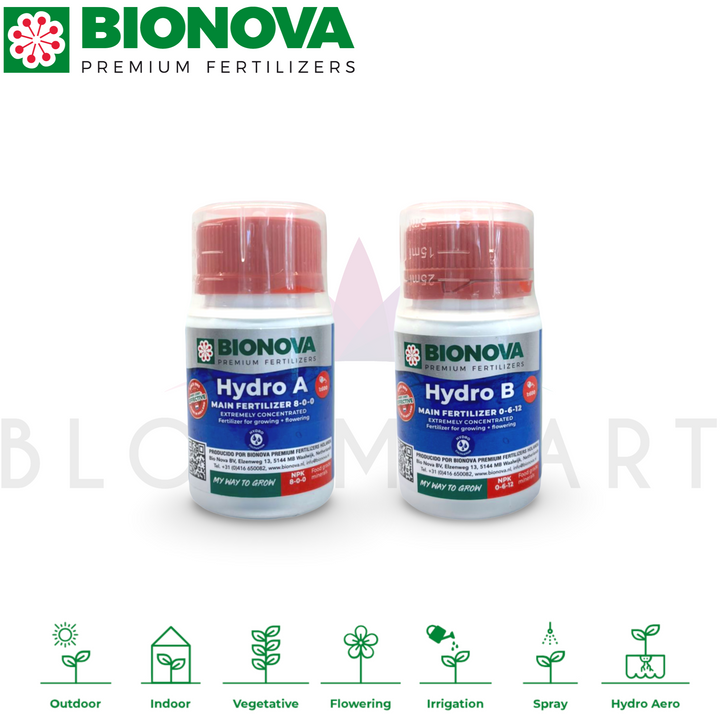 Fertilizante Bionova Hydro A Hydro B 100ml