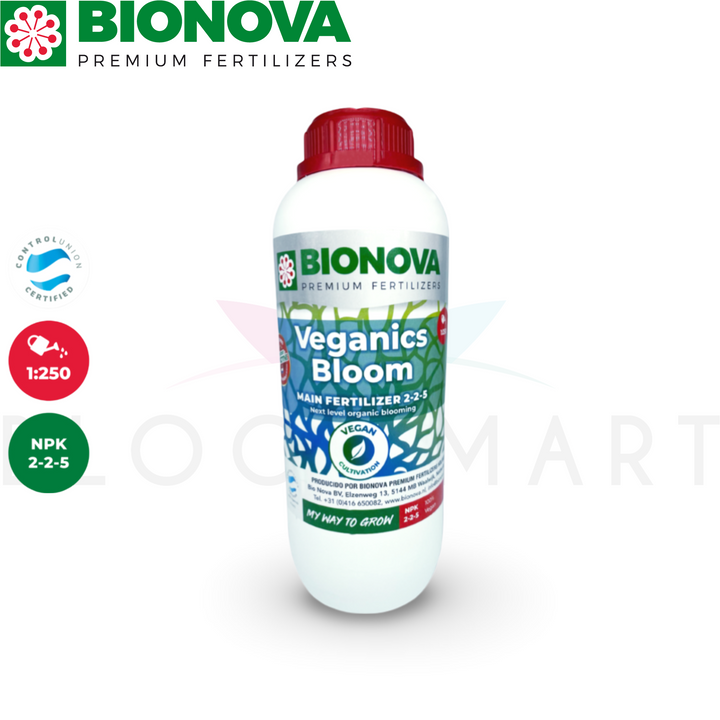 Fertilizantes Bionova Veganics Bloom 1lt