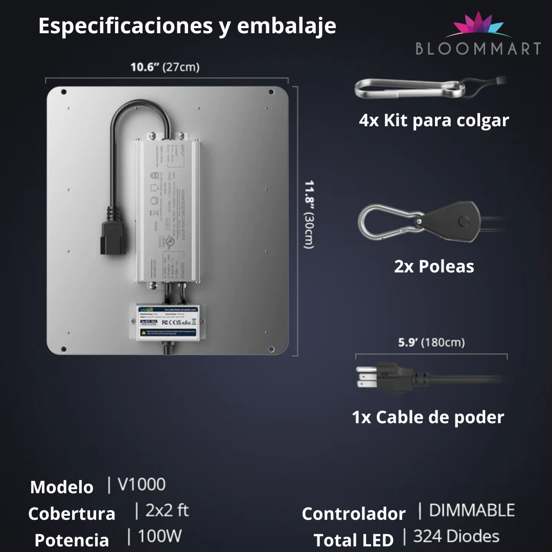 Panel LED Viparspectra V1000