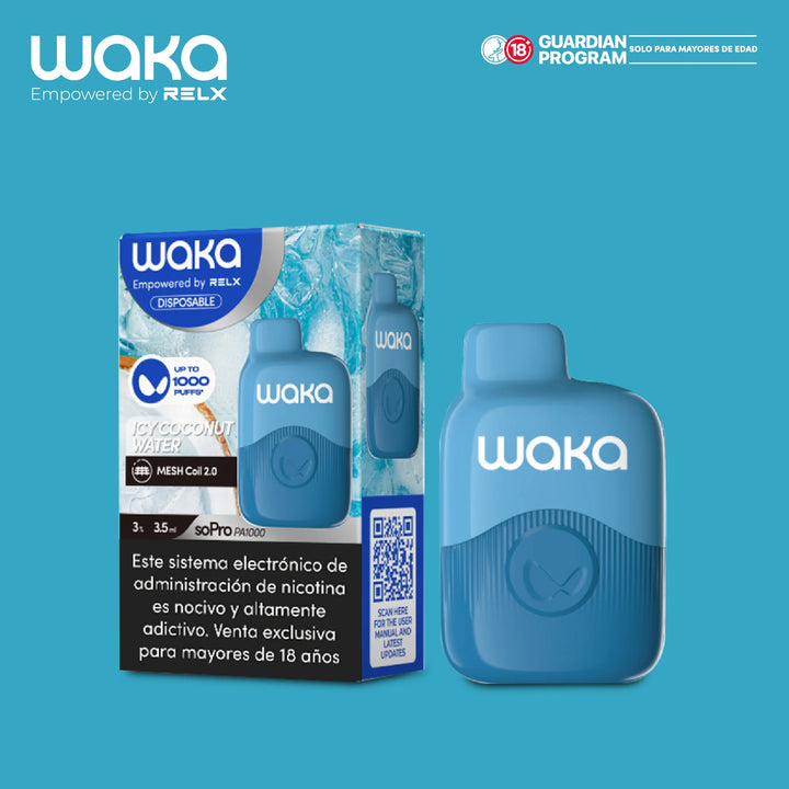 Vaporizador Waka Mini - 1000 Puff 3% Nicotina