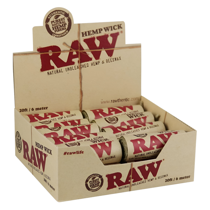 Mecha de cañamo RAW (Hemp Wick)