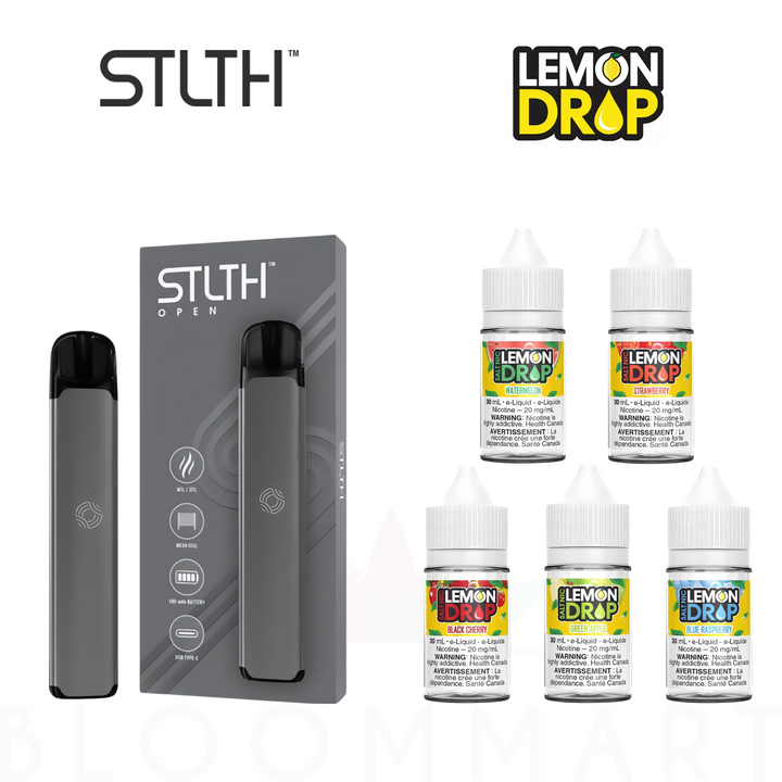 Kit de Vapeo STLTH Open & Lemon Drop - Sales de Nicotina