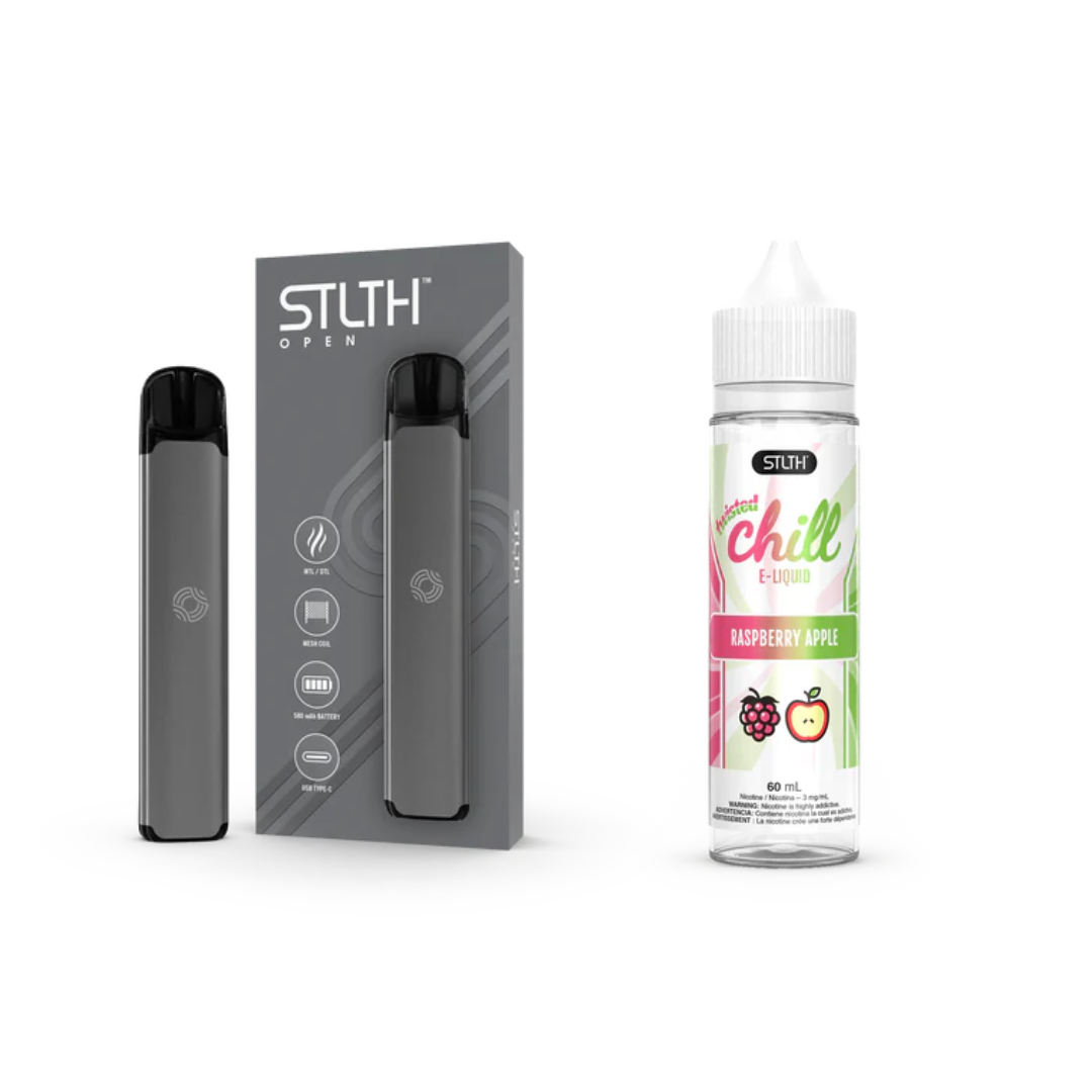 KIT STLTH VAPE OPEN + E-LIQUID TWISTED CHILL