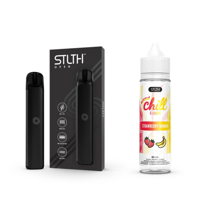 KIT STLTH VAPE OPEN + E-LIQUID TWISTED CHILL