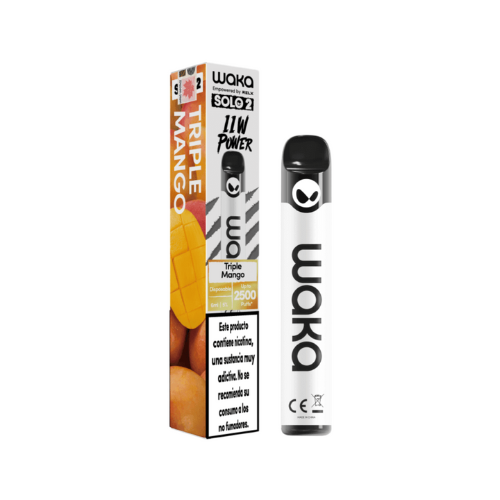 Vaporizador Waka Solo 2.0 - 2500 Puff 5% Nicotina