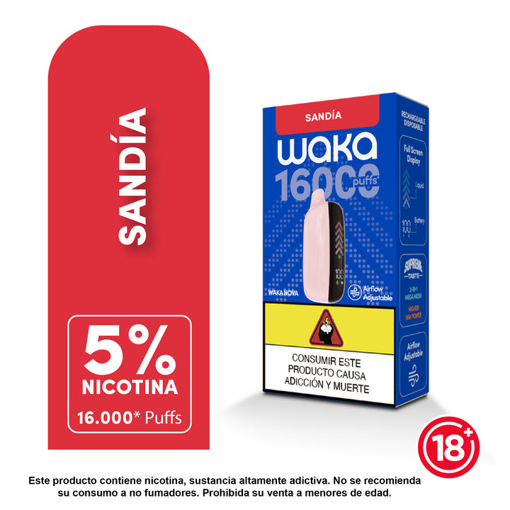 Vape Waka sandia 16000 puff
