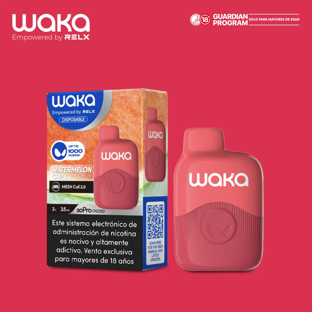 Vaporizador Waka Mini - 1000 Puff 3% Nicotina