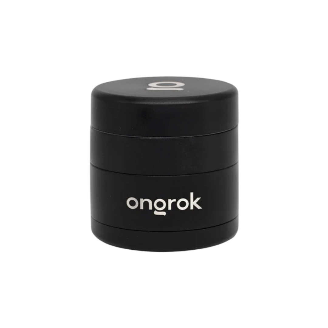 grinder negro mate premium - vista frontal ensamblado
