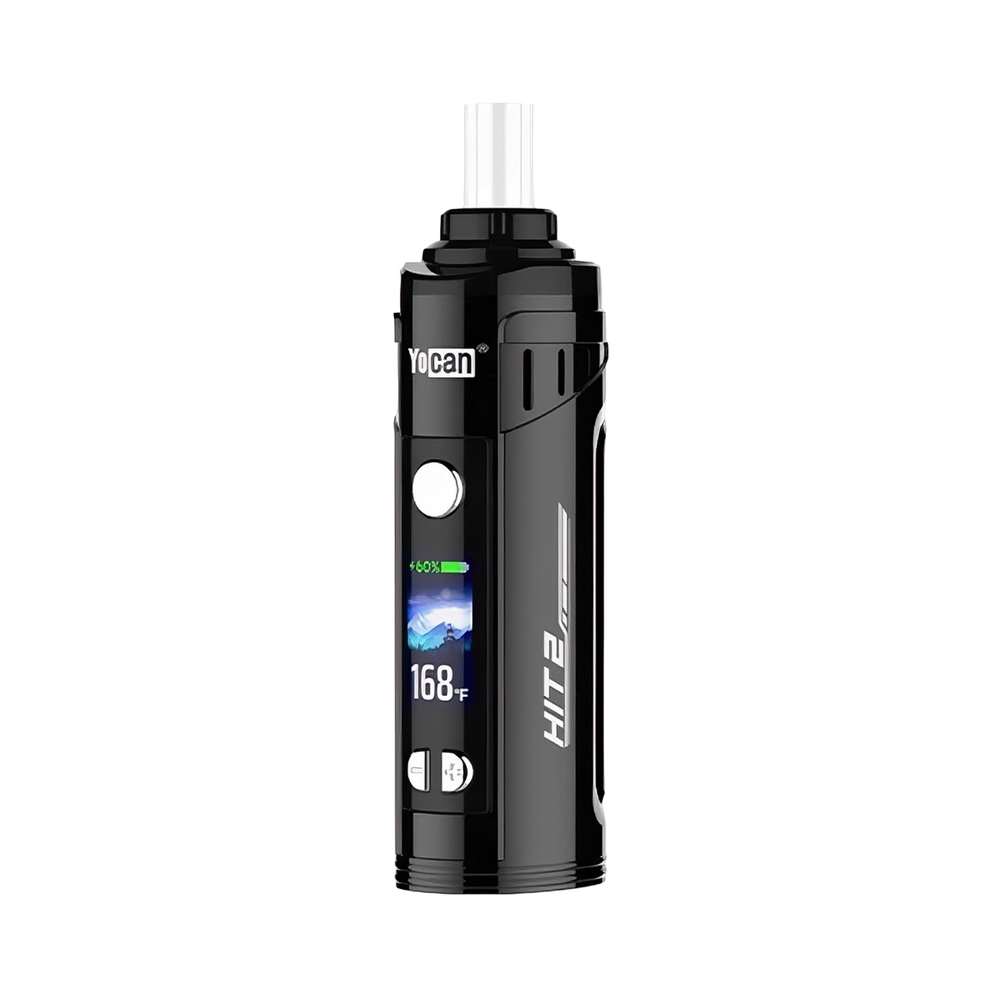 Vaporizador Yocan Hit 2 color negro con pantalla digital y horno de cerámica para hierbas secas