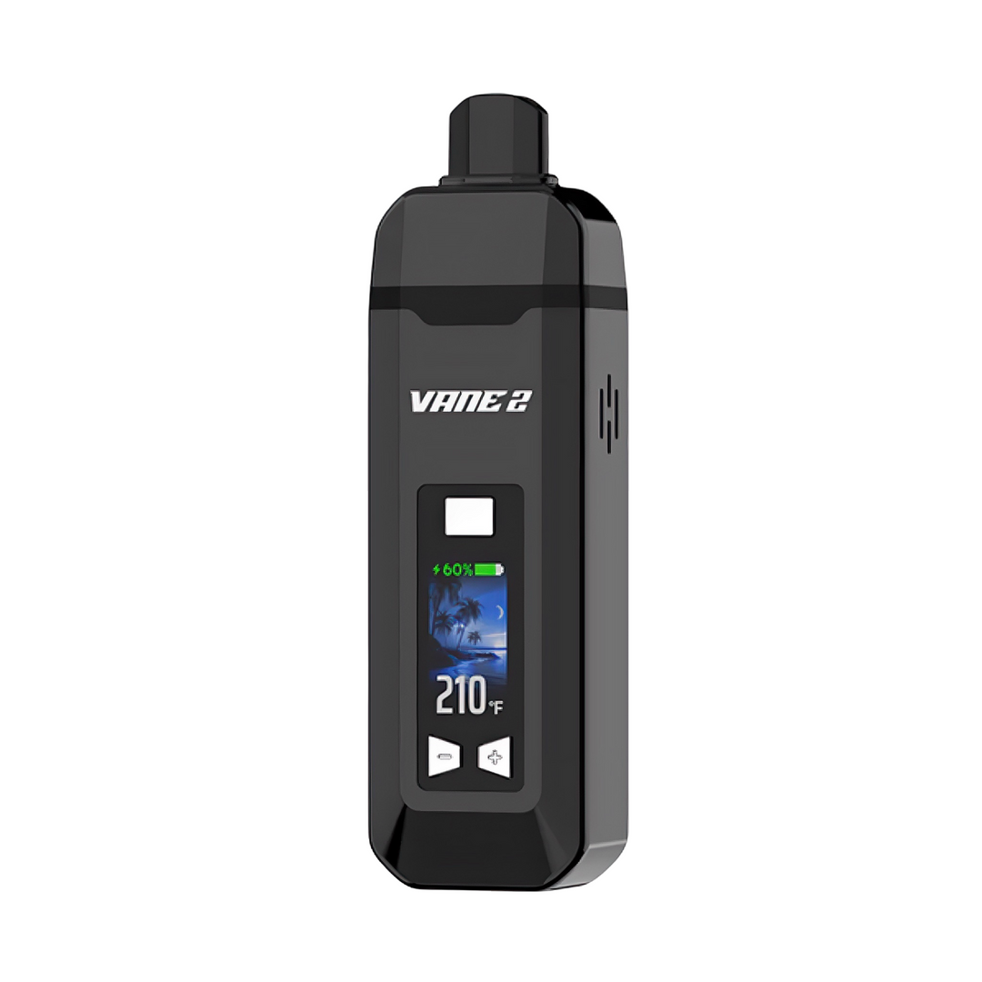 Vaporizador portátil Yocan Vane 2 en color negro obsidiana para hierbas secas.