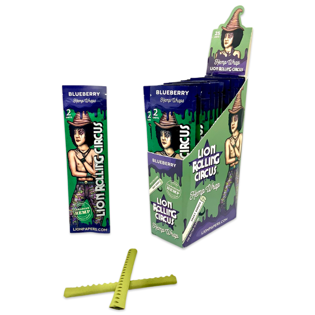 Hemp Wrap Blueberry - Lion Rolling Circus - Bloommart Colombia