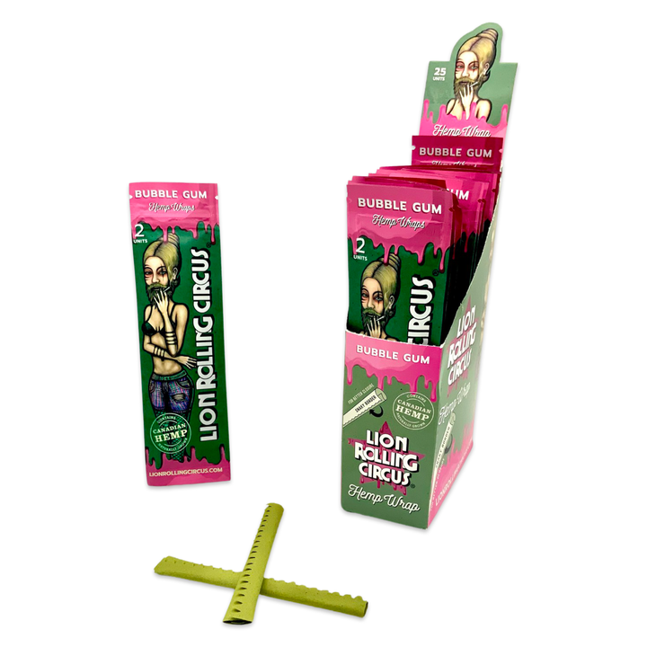 Hemp Wrap Bubble Gum - Lion Rolling Circus - Bloommart Colombia